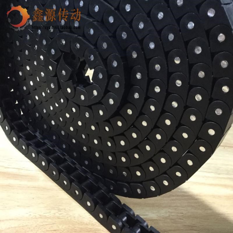 工程塑料RSPC40 60PC输送SMT链条传动短节距耐磨防静电链条白黑色