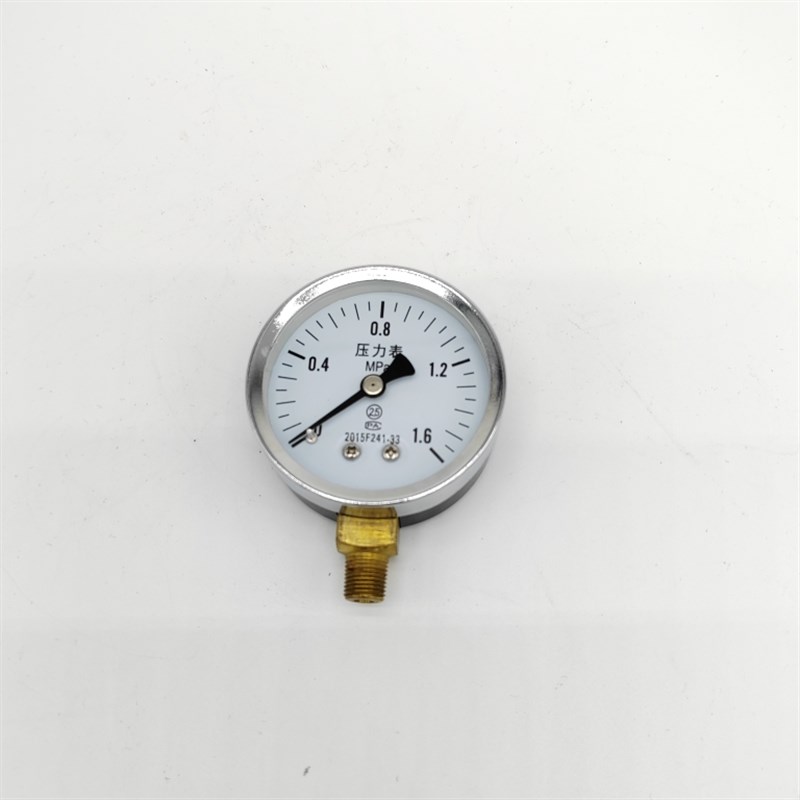 地暖温压一体表地暖分水器配件压力表温度表水压水暖试压一分仪表