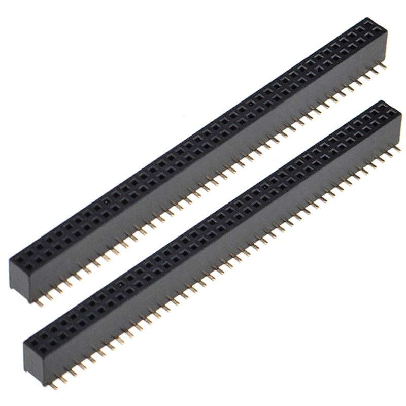 Header 1.27MM间距双排立式贴片排母座2*3/4/5/6/8/10/12/15/40P