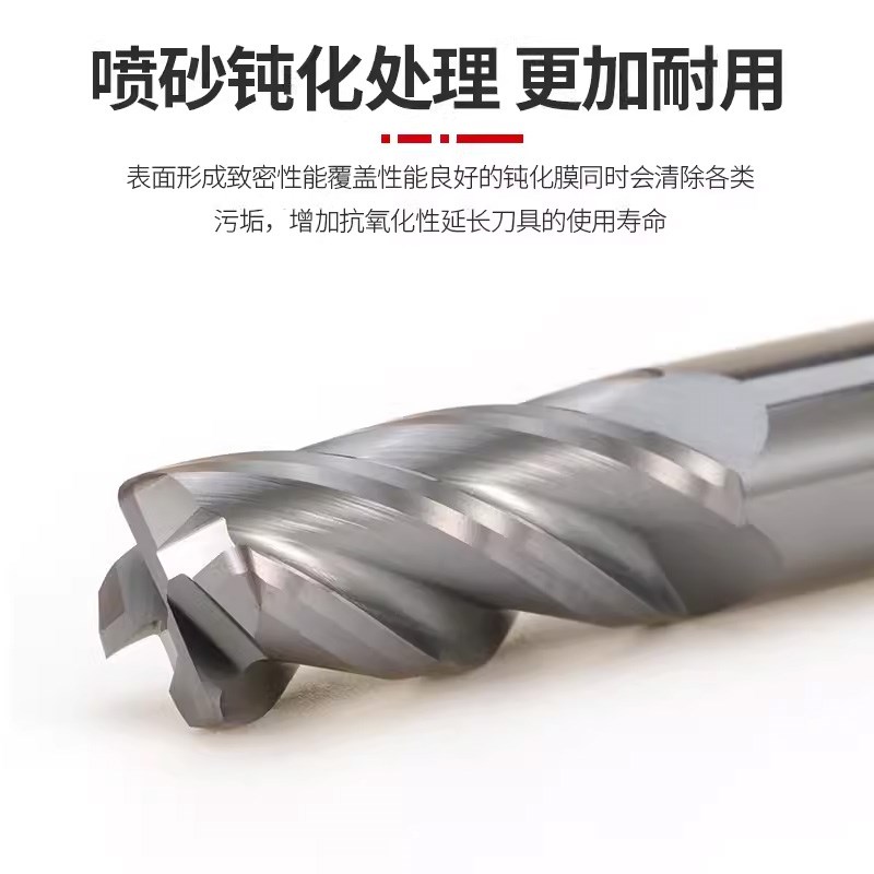 60度钨钢合金e圆鼻刀牛鼻子CNC数控刀具立铣刀4R0.5 1R0.2 3R1 8R
