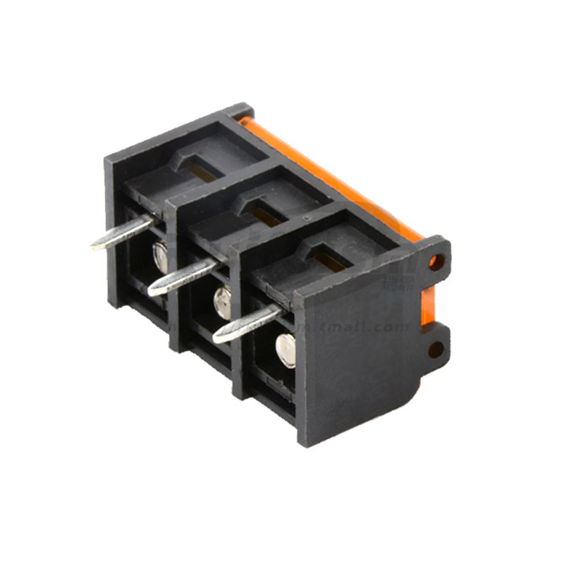 HB7620-7.62mm栅栏式接线端子 带盖 2p-12p 带靠背 电源接线器