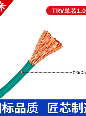 TRV单芯高柔性拖链电缆0.3 1.5 2.5 4 6 10 16 25平方信号控制线1