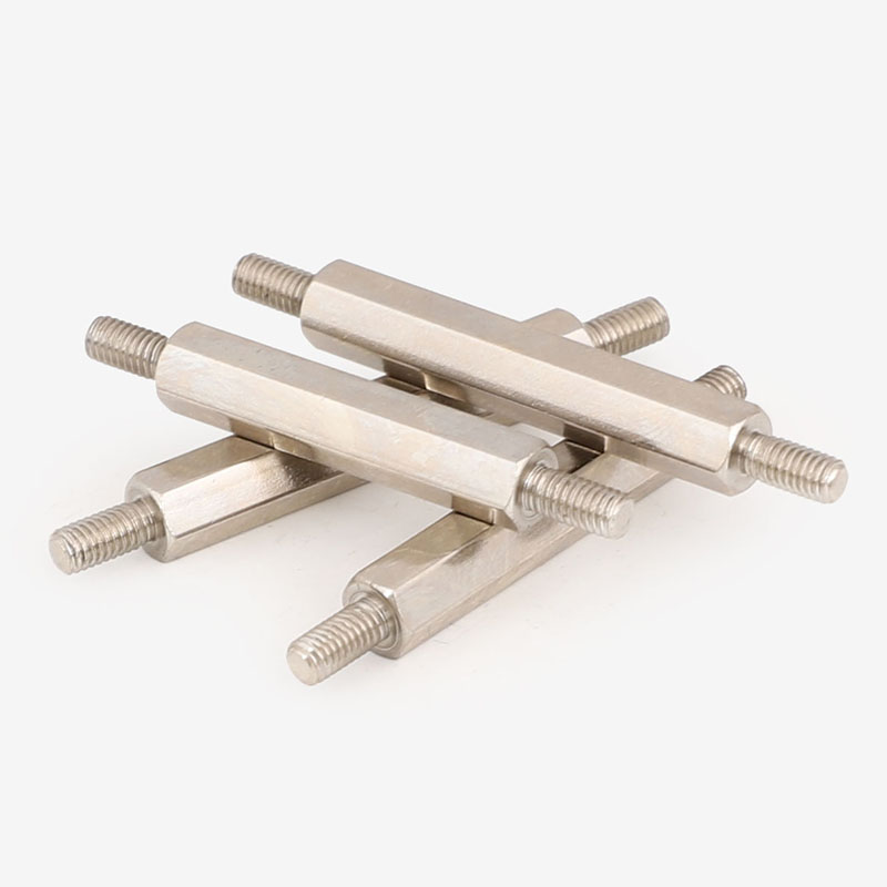 M3双头外牙六角螺柱丝杆铁柱双头螺丝连接杆支撑柱隔离柱加长螺杆