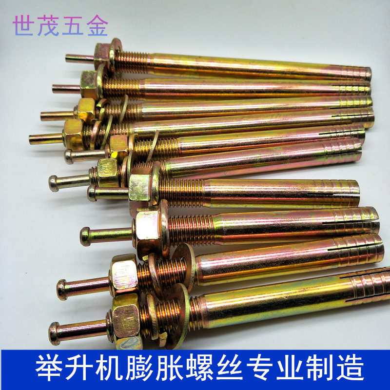 举升机膨胀螺丝加长国标击芯膨胀螺栓锤击敲钉固定m16m182024