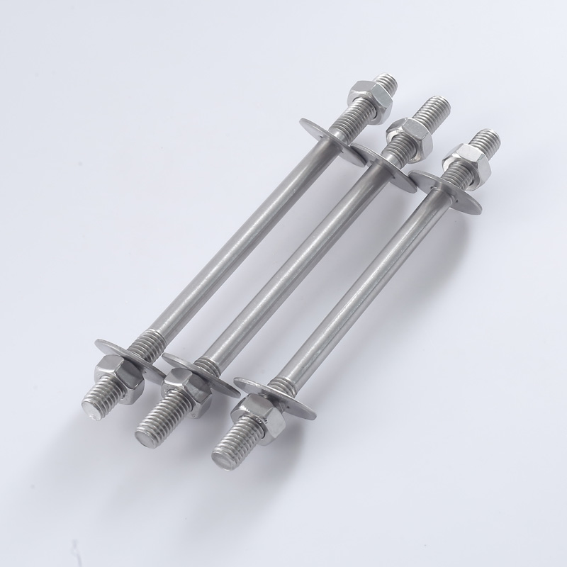 304 不锈钢穿墙螺丝加长双头螺栓对穿丝杆双头螺杆螺母M6M8M10M12
