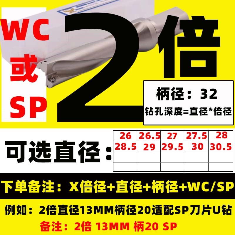 台湾车床快速U钻数控CNC刀杆SP平底钻头喷水钻WC刀片内冷钻暴力钻