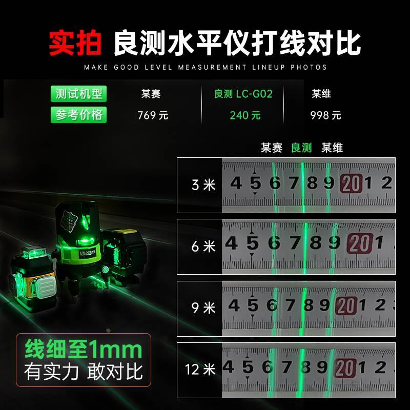 良测水平仪绿光2线3线5线LD蓝光激光红外线高精度戴格打线平水仪*