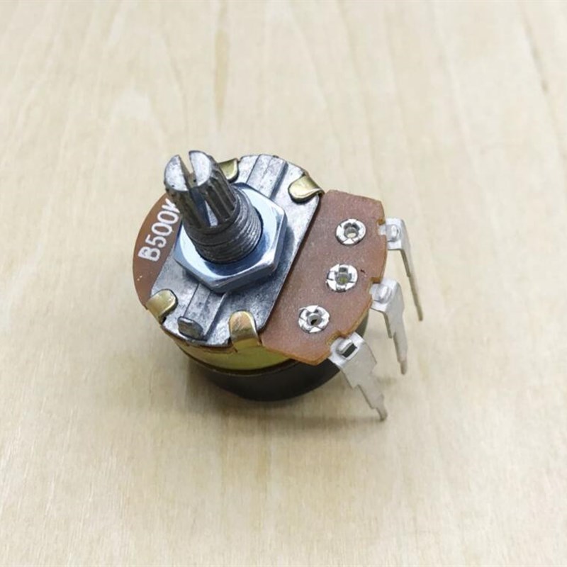 (2只)带开关电位器 3三弯脚 调光开关 调速器 插针式 阻值B500K