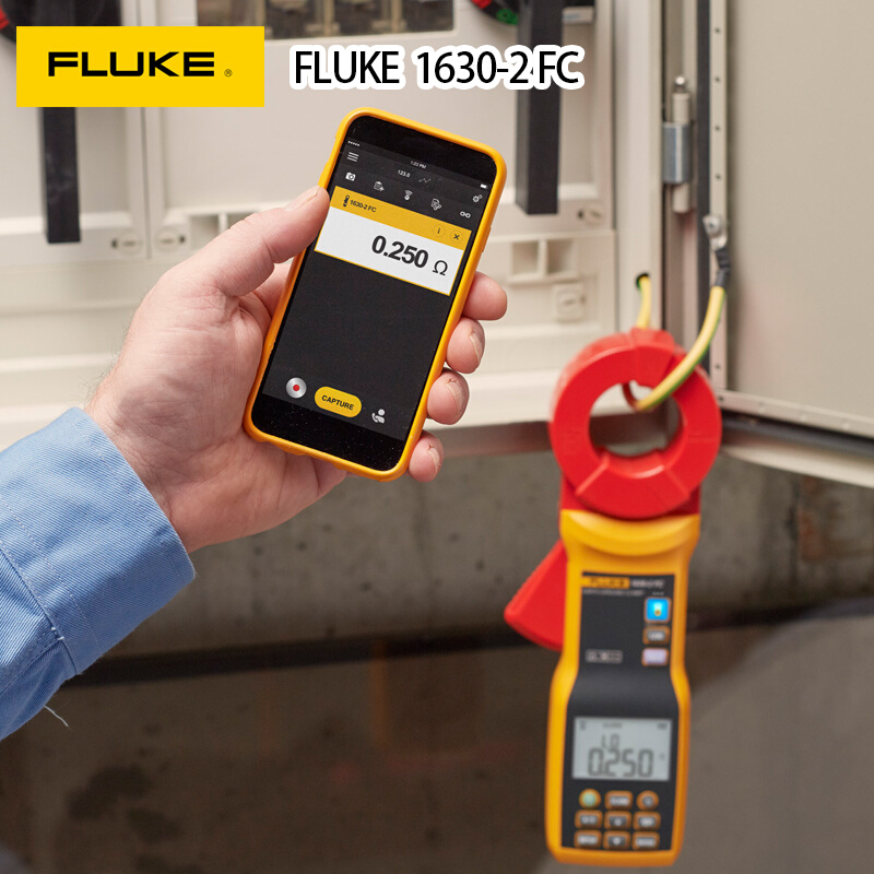 FLUKE福禄克F1630-2高精度数字钳形接地电阻测试仪地阻仪防雷检测