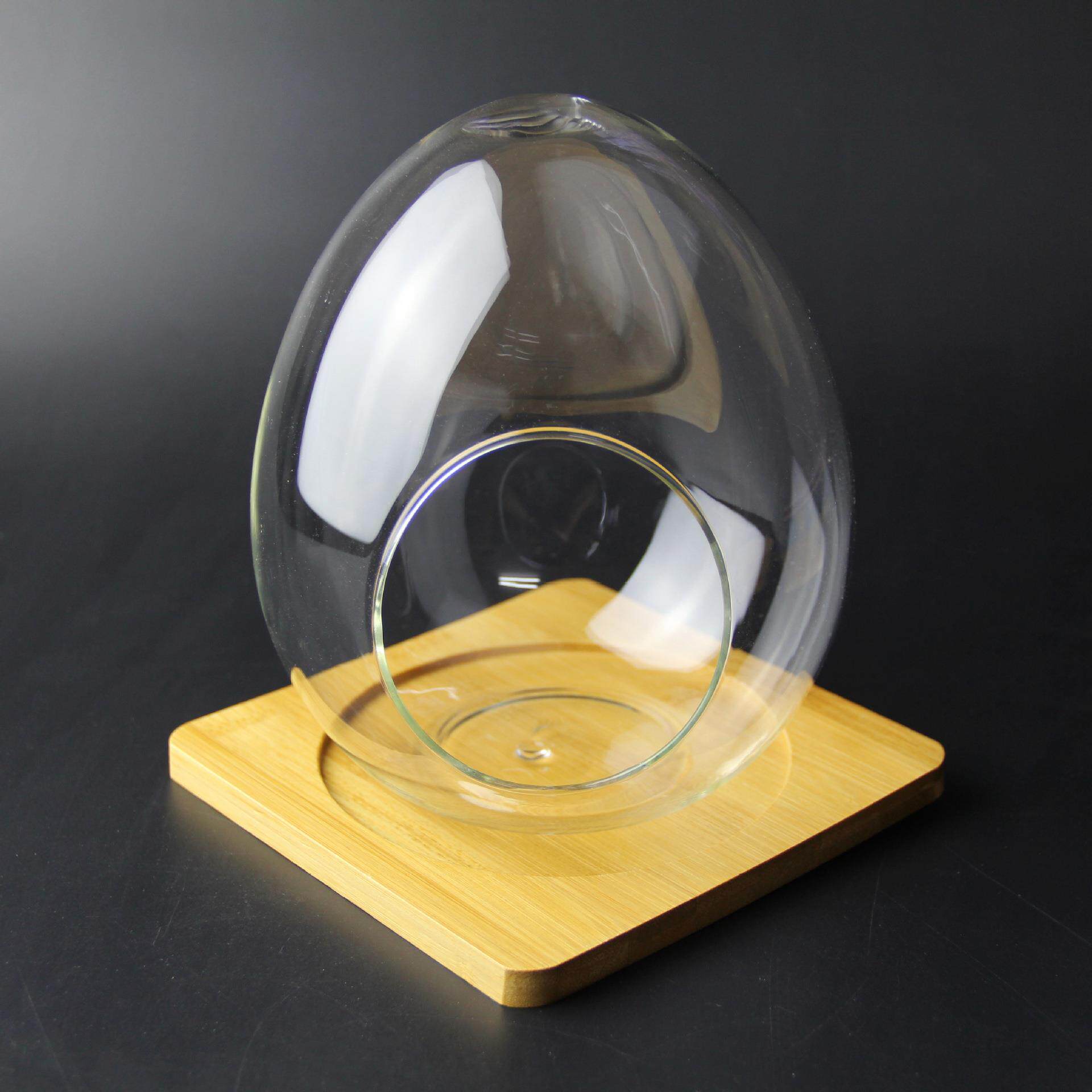 苔藓植物造景容器 微景观生态瓶 DIY玻璃瓶 蛋形鸡蛋瓶