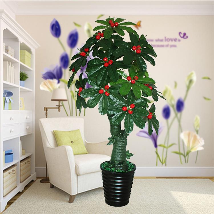 仿真植物盆栽室内客厅落地摆放盆景田园水果发财树仿真山楂树