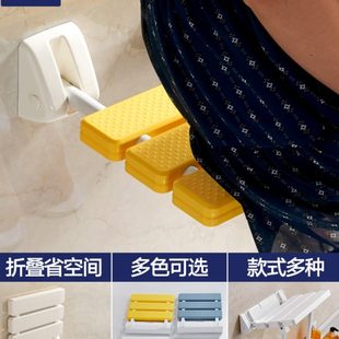 折叠凳浴室壁挂凳洗澡凳安全 墙壁凳子淋浴卫生间走廊老人座椅换鞋