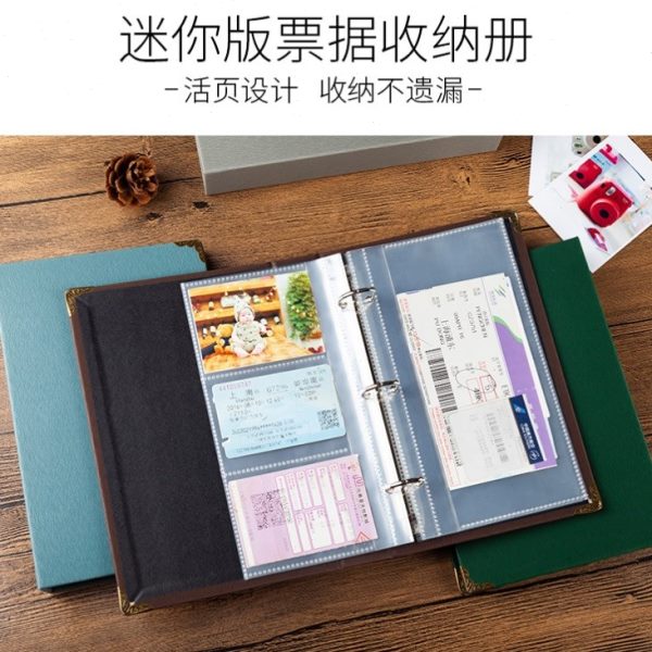 盲盒卡片书签收纳演唱会门票收纳收纳旅行册收纳票册集据票收藏本