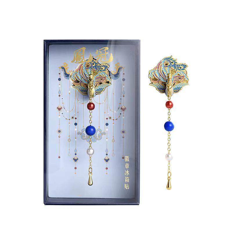 国博文创孝端皇后凤冠徽章冰箱贴创意饰品高颜值伴手礼旅游纪念品