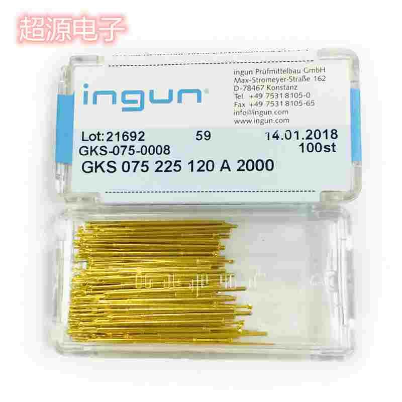 国产ingun英钢探针gks075225 120a2000/a2800七爪1.0测试针弹簧针