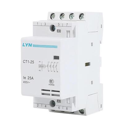 LYN蓝鹰 家用导轨式交流接触器 CT1-25 4P 16A 20A 25A 各种规格