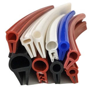 硅胶耐高温U型顶泡侧泡卡条玻璃钣金烤箱门封边防撞防划伤密封条