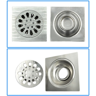 防臭地漏盖卫生间三通全铜地漏工程 地漏不锈钢排水洗衣机地漏加厚