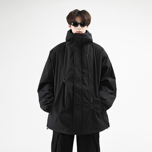 外套冬季 机能风棉服男女户外冲锋衣连帽工装 加厚棉衣 EMMA美式 FOG