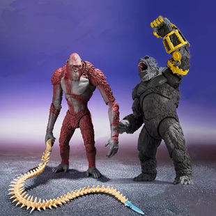 金刚大战哥S2雪魔石穆手办啦SHM可动怪兽模型摆件核能喷玩具NECA