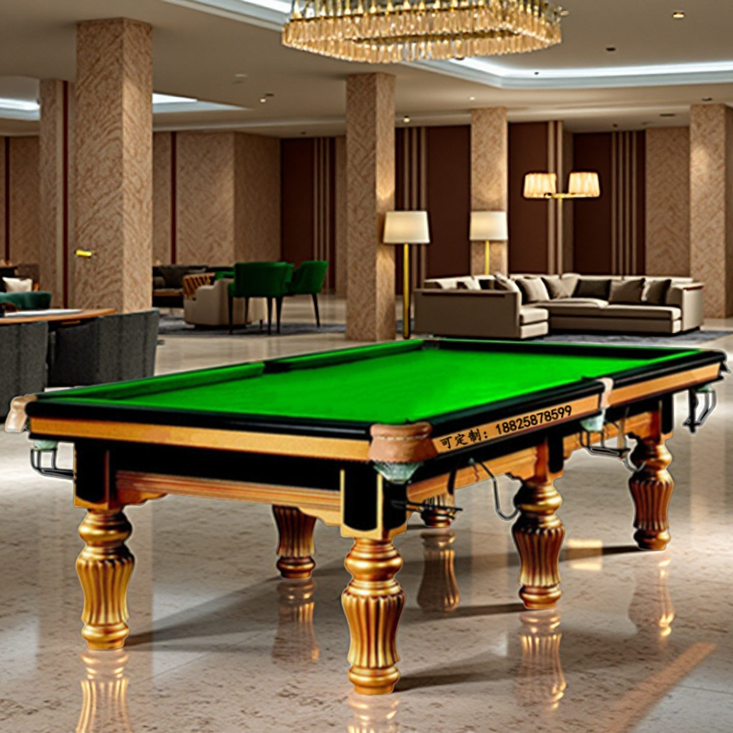 台球桌中八标准台台球厅钢库自动回球桌球台室内家用桌乒乓二合一