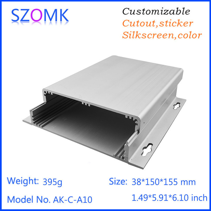 SZOMK仪表器铝型材壳体分体式 DIY电子铝合金机箱散热仪外壳C-A10