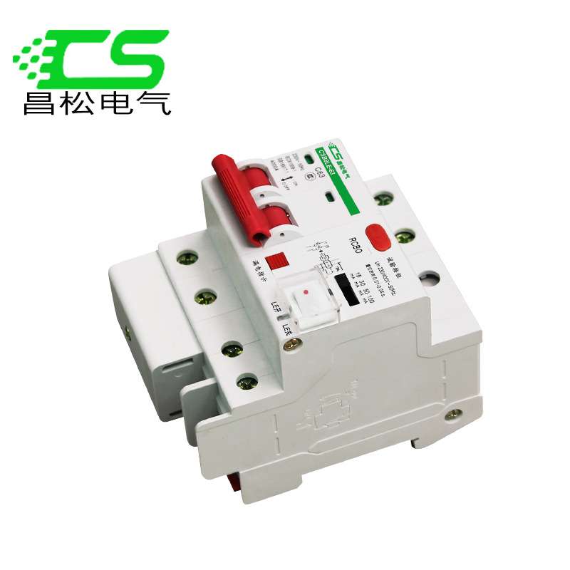 昌松光伏并网漏电保护器2P63A单相220V漏保开关可调30/50/150mA