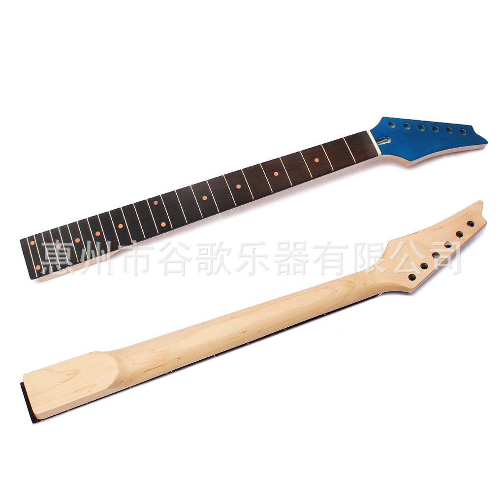 电吉他琴柄 24品红色音点 黑/蓝/红头柄电吉他配件