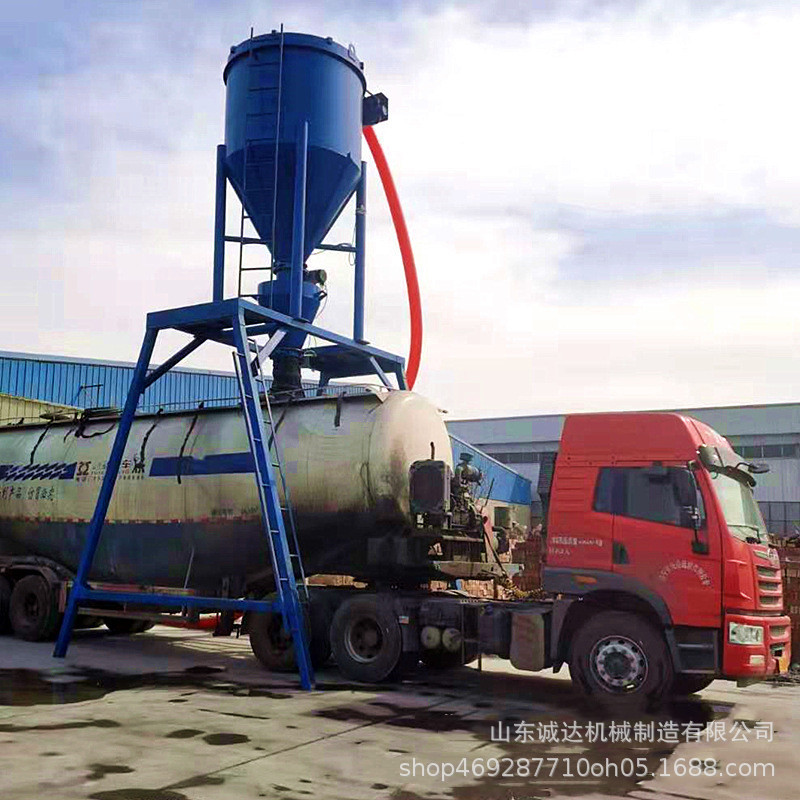 郓城粉煤灰中转装车吸灰机 大型灰库倒灰机200型负压式气力输送机