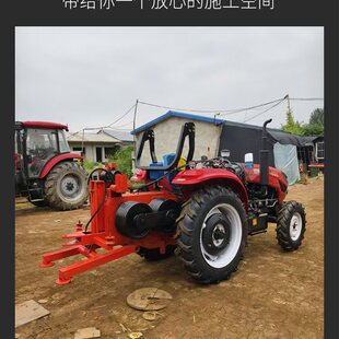 大吨位拖拉机绞磨机 电力施工15吨四轮收线绞磨 加装液压支腿