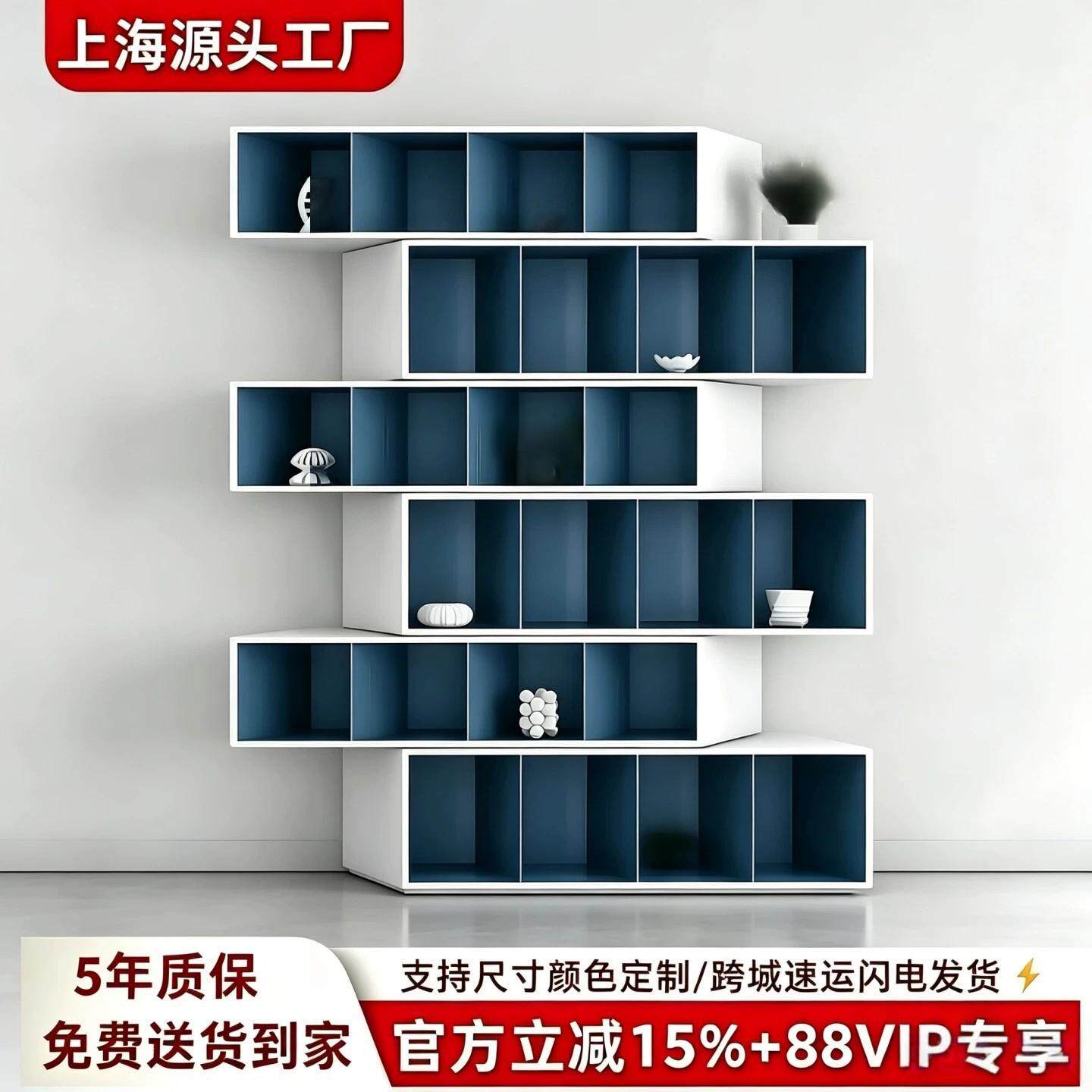 意式轻奢书柜现代简约极简陈列柜展示柜客厅家用装饰柜家具包邮