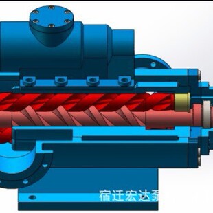 低压螺杆泵 51液压循环泵 压缩机润滑三螺杆泵 HSNS440