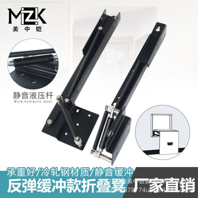 鞋柜双向上下缓冲自回隐藏式换鞋凳鞋柜折叠玄关椅壁挂式五金配件