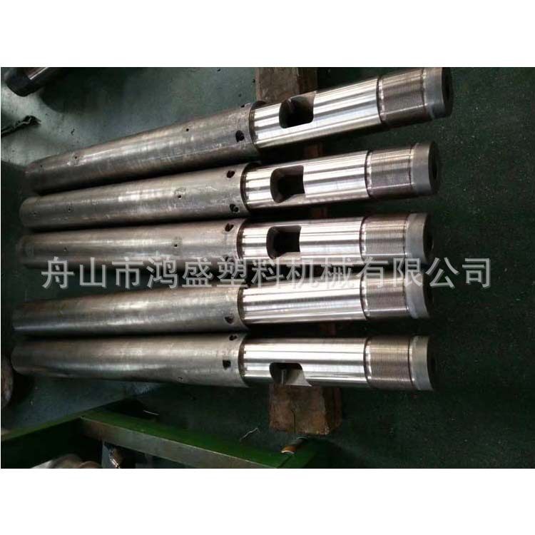 提供老款欧意莱注塑机螺杆38CrMo调质机筒镍基合金优质法兰长射咀
