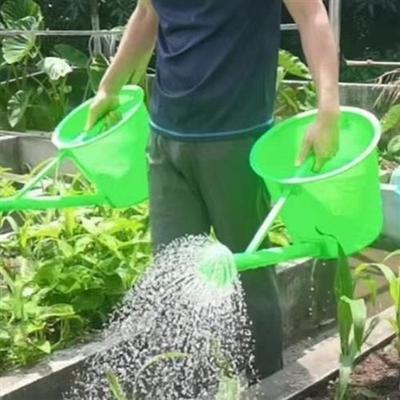 农用浇菜淋肥桶塑料洒水洒水壶大容量淋菜洒肥浇水菜农扁担挑水桶