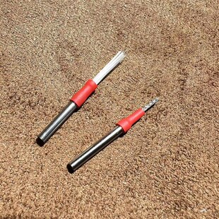 文玩核桃打底神器刷2.35柄钢丝刷头去反碱打底钢丝刷纳米刷