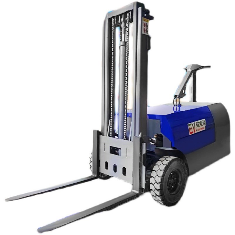 站驾式全电动堆高车库房搬运1吨液压叉车新能源小型无腿升降装卸