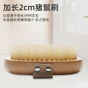 猪鬃马鬃毛洗澡刷干刷身体刷经络刷美体刷酸脂肪皮肤搓澡刷子神器