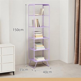 儿童书架客厅落地式多层储物架床头柜家用小书柜卧室铁质储物架
