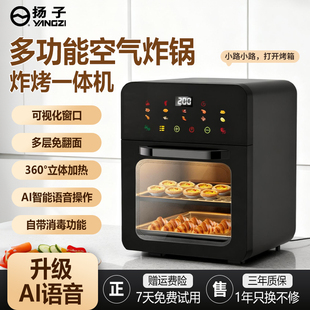 扬子空气炸锅炸烤箱一体机家用大容量2025新款品牌十大电烤箱小型