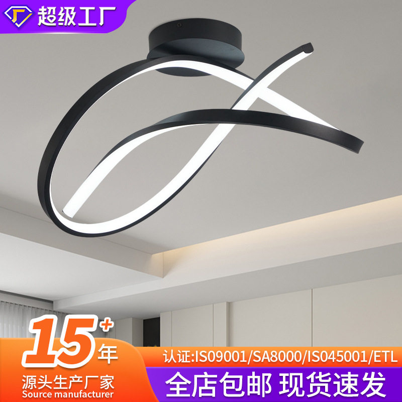 北欧创意入户吸顶灯小号现代异形吸顶灯走廊过道玄关吸顶灯跨境