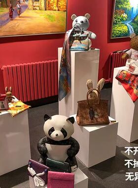 2026白色烤漆展示台方形立柱木质活动展览摆台学校工艺品模特烤漆