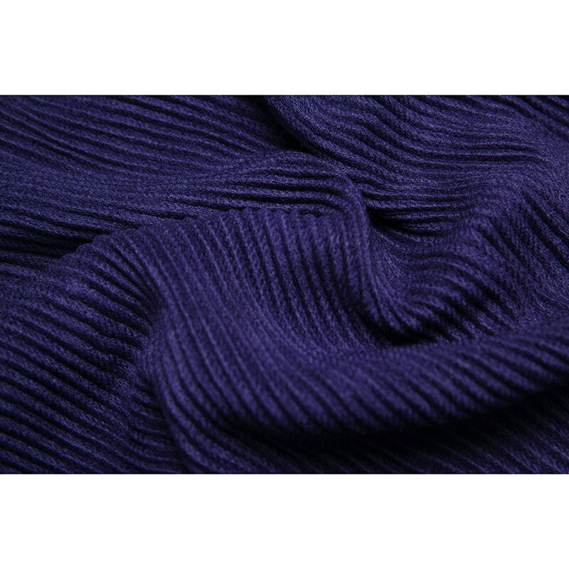 篙级配色紫罗兰纯色保暖仿羊绒厚款秋冬保暖褶皱围巾披巾女长款