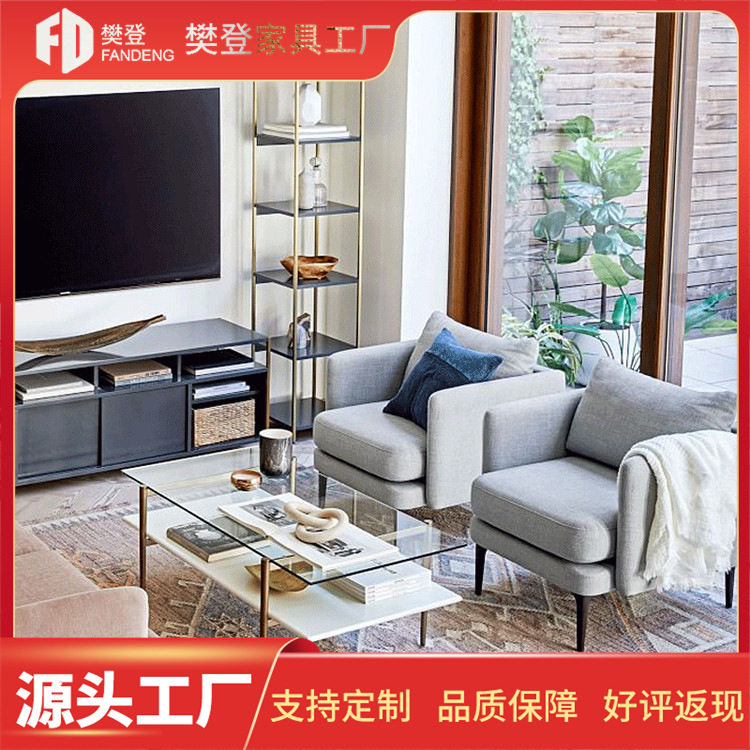 简约现代单人沙发椅小户型整装家用卧室扶手休闲沙发阳台懒人