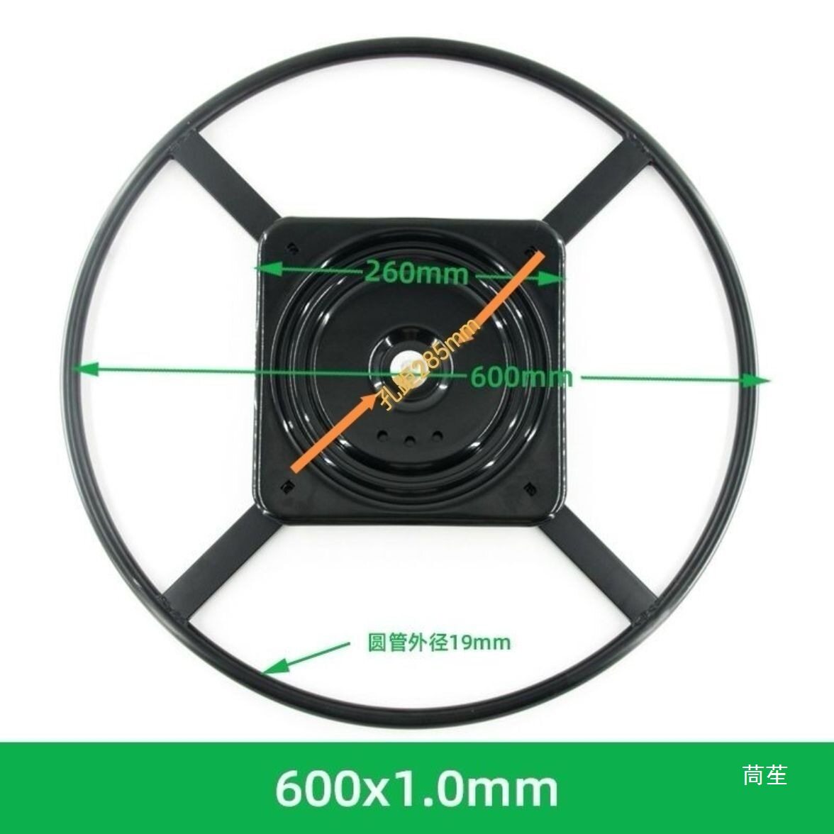单人沙发加厚重型可360旋转沙发转盘配件休闲椅沙发圆形旋转底座