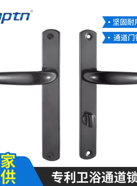 厂家供应黑色铝合金门执手锁C-70BK-25室内门窗执手锁欧式门锁