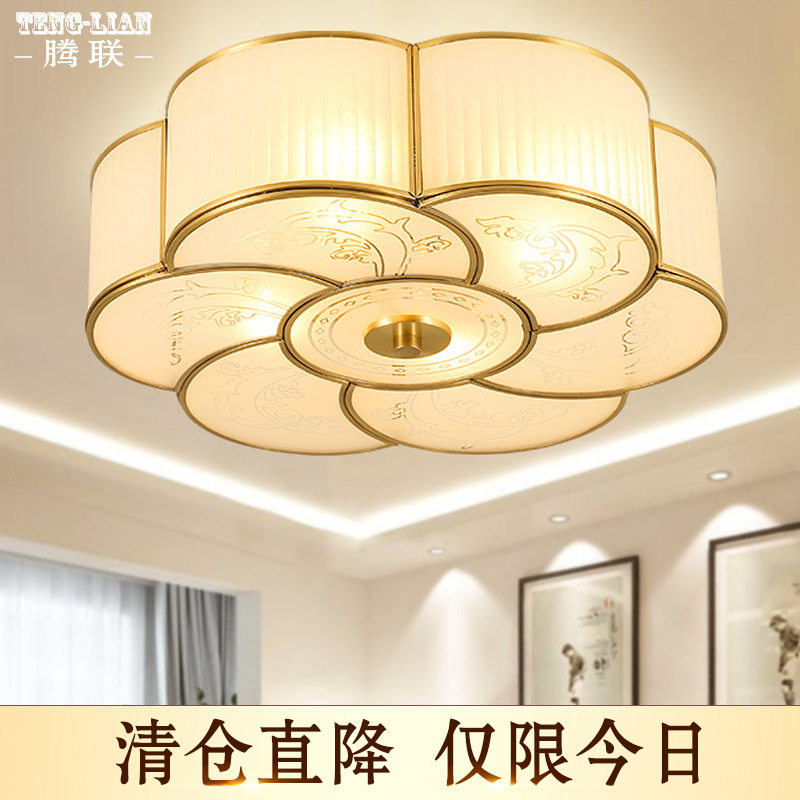 卧室吸顶灯美式简约客厅房间过道led吸顶灯酒店客房阳台灯饰灯具