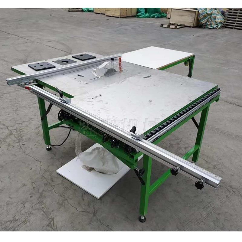 木板锯切下料机双锯片推台锯建筑装潢木工推台锯切推台设备