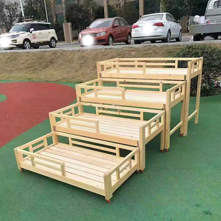 幼儿园小床高低床上下床实木床塑料床午睡床厂家直销午休小床