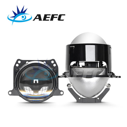 新款D11汽车LED大灯双光透镜 超短尺寸2.5寸Bi Led 56W摩托车通用